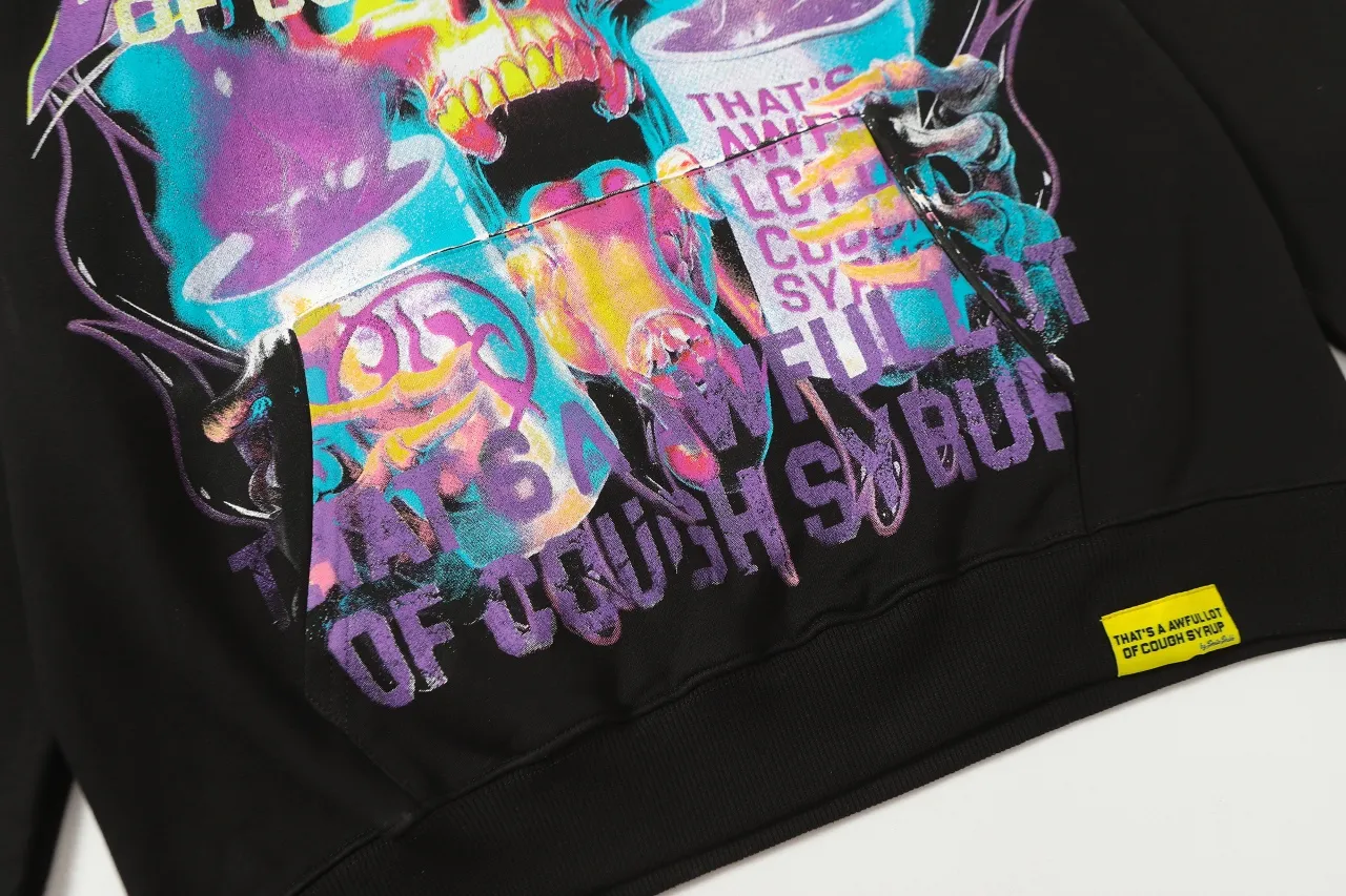 C Black I THAT'S A AWFUL LOT OF COUGH SYRUP In Stock Same Style. （fabric): 100 Sizes（size）：S-M L X L （colour）：